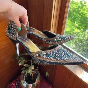 Vintage Beaded Heels